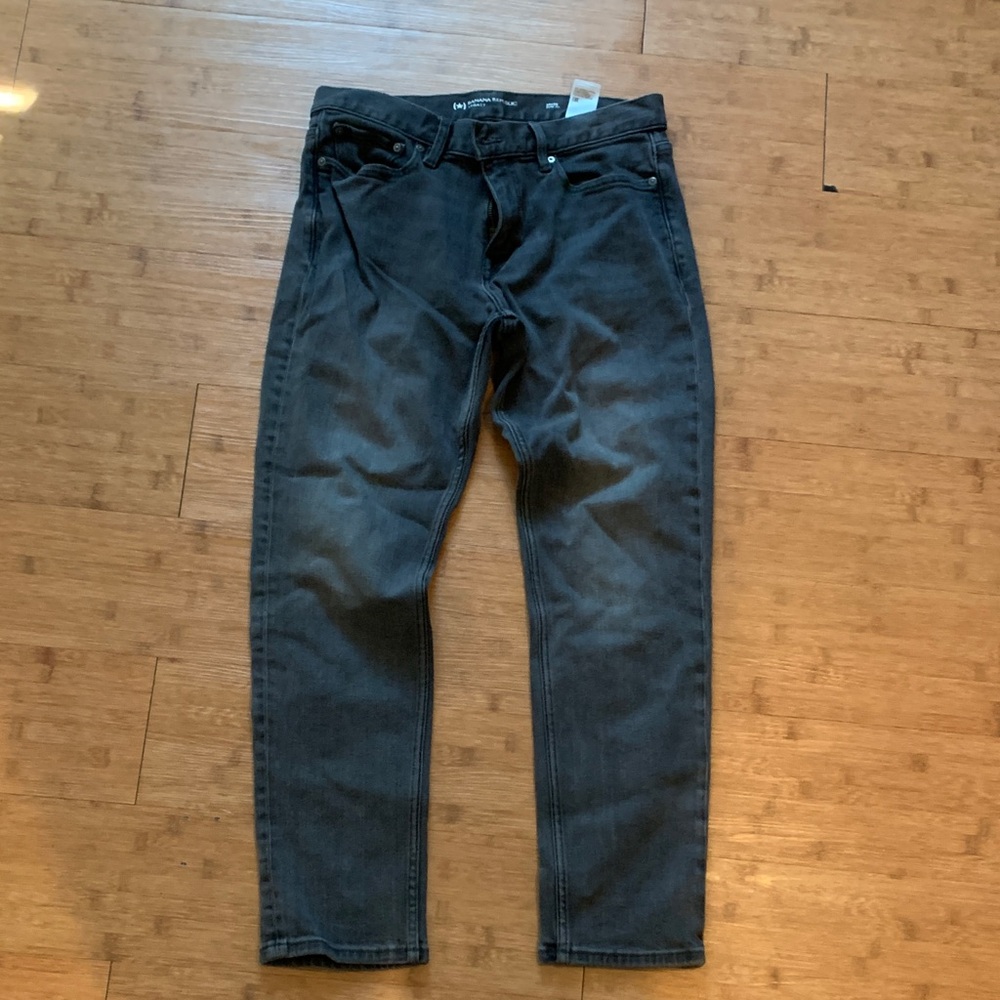 Banana Republic Washed Black Slim Jeans